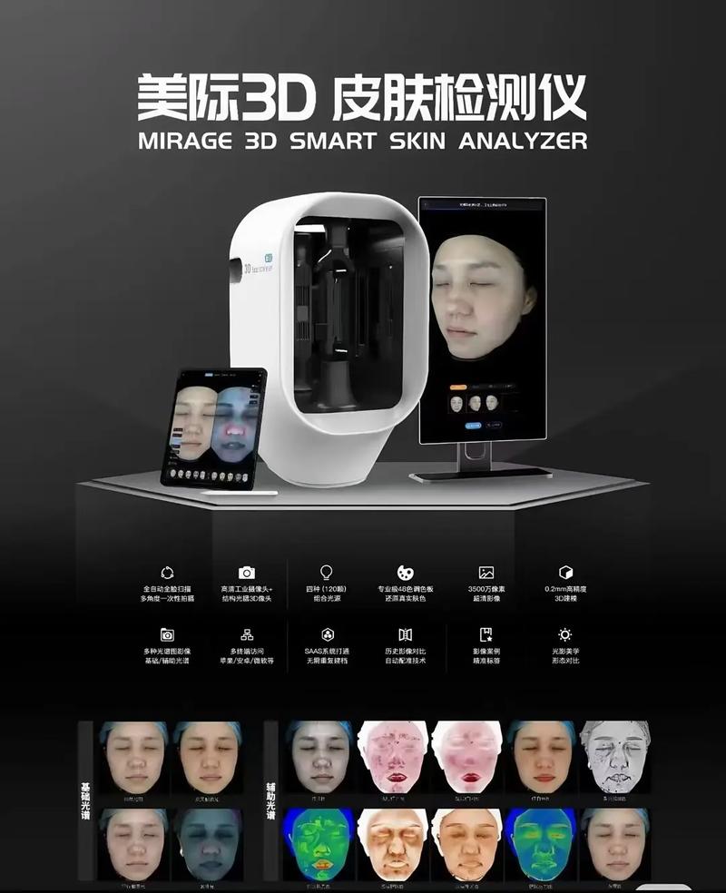 美際3D皮膚檢測(cè)儀 獨(dú)庫獨(dú)系，精準(zhǔn)探膚，開啟肌膚奧秘的專業(yè)鑰匙